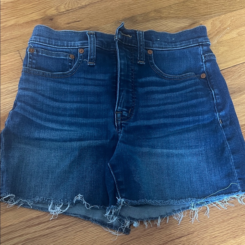 Madewell Dark Blue Jean Shorts